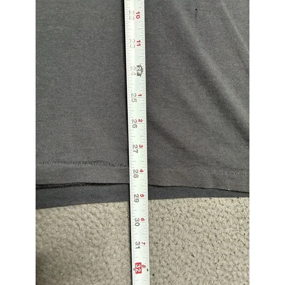 Vintage 80s Rhino Nature Fade T-Shirt Men’s XL Faded Black Distressed Burnout - Picture 8 of 11